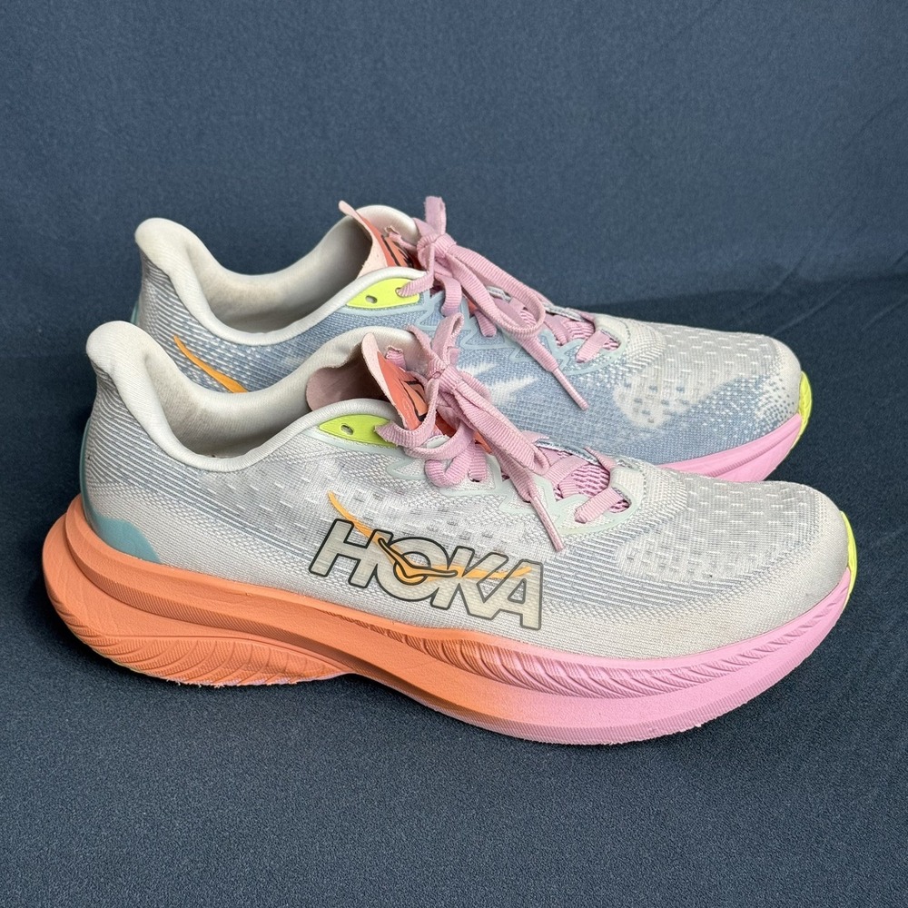 Hoka One One Mach 6 Wide Women's 8 D Running Shoes Illusion Dusk 1147810 ISK
